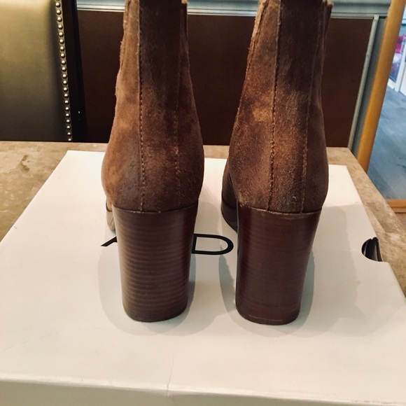 Aldo Athabaska Suede Ankle Block Heel Bootie - Picture 3 of 5